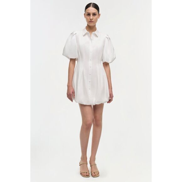 Jonathan Simkhai Dresses & Skirts - JONATHAN SIMKHAI Womens Signature Cleo Puff Sleeve Mini Dress White Size 6